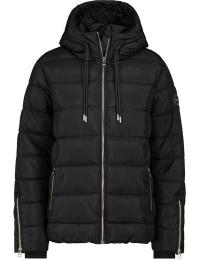 Sublevel Vinterjakke - Padded Jacket med gylden lynlås - S till XXL - Damer - sort