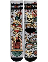 Amerikanske sokker Sokker - Till Death Do Us Part - Mid High - S-M till L-XL - Unisex - multifarvet