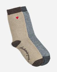 BECKSÖNDERGAARD - Beige - Hearty Wola Sock 2 Pack