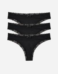 DORINA - Sort - Essential Microfibre THONG