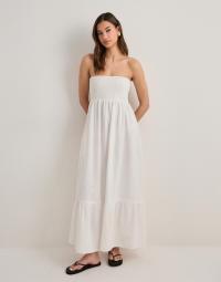 Vero Moda - Hvid - Awalisa Bandeau Ankle Dress Noos
