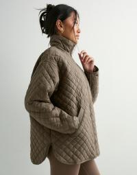 Aim'n - Brun - Oversized Quilted Jacket