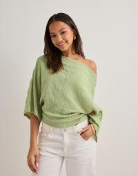 Nelly - Grøn - Elegant Structure Poncho Top