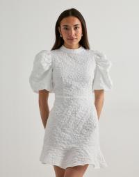 Vero Moda - Hvid - Vmfiona Ss High Neck Short Dress Ex