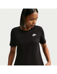 Nike Club Essentials-T-shirt til kvinder - sort