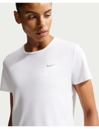 Kortærmet Nike Tempo Dri-FIT-løbetop til kvinder - hvid