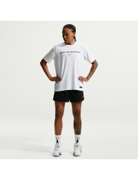 Nike Essential Dri-FIT-basketballshorts i mesh til kvinder - sort