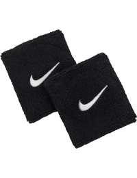 Nike Swoosh Classic-svedbånd (2-pak) - sort