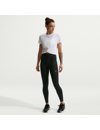 Højtaljede Nike One Seamless Front-leggings i fuld længde til kvinder - sort