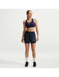 Højtaljede Nike One-Dri-FIT-2-in-1-shorts (7,5 cm) til kvinder - blå