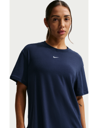 Kortærmet Nike One Relaxed Dri-FIT-trøje til kvinder - blå