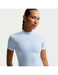 Nike tætsiddende top med korte ærmer til kvinder - blå