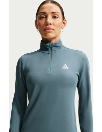 Nike ACG Dri-FIT-trailløbetop med lynlås i halv længde til kvinder - grå