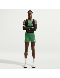 Tætsiddende Nike AeroSwift Dri-FIT ADV-løbeshorts til kvinder - grøn