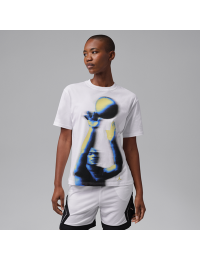 Jordan Sport Dri-FIT-T-shirt med grafik til kvinder - hvid