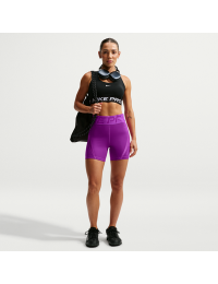 Nike Pro Sculpt Dri-FIT-shorts med høj talje til kvinder (13 cm) - lilla