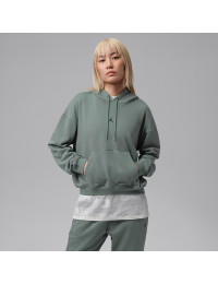 Jordan Sport Crossover Dri-FIT-fleecehættetrøje til kvinder - grå