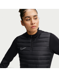Nike Academy Winter Warrior Therma-FIT-fodboldtræningstrøje til kvinder - sort