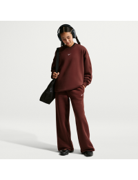 Nike Studio Fleece-bukser med åben kant til piger - lilla